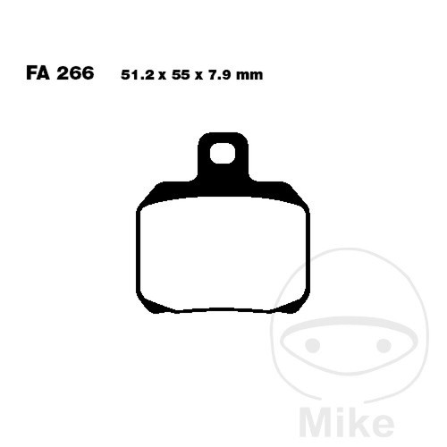 Pair brake pads ebc - brake,