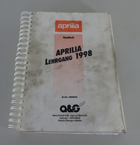 Training materials aprilia - training, rs
