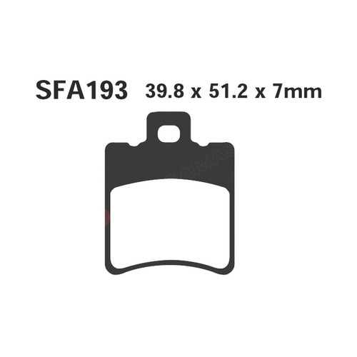 Pair brake pads ebc - brake, sfa