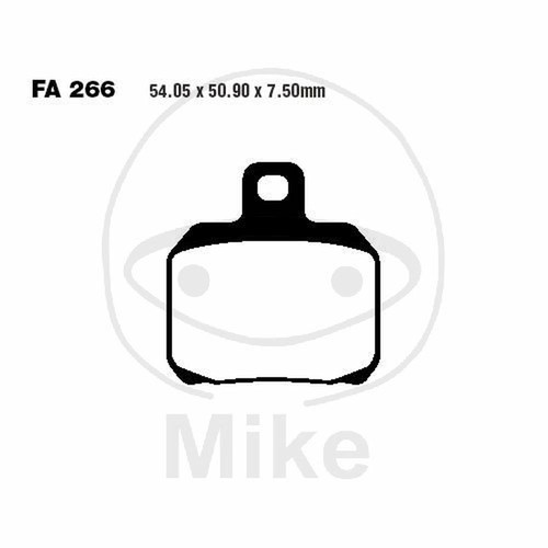 Pair brake pads ebc - brake,
