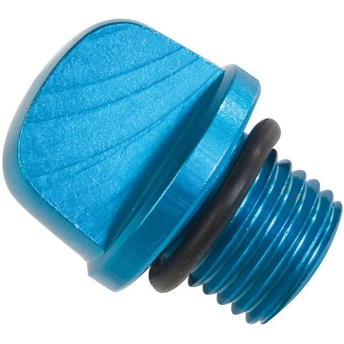 Blue anodized oil cap for - blue,