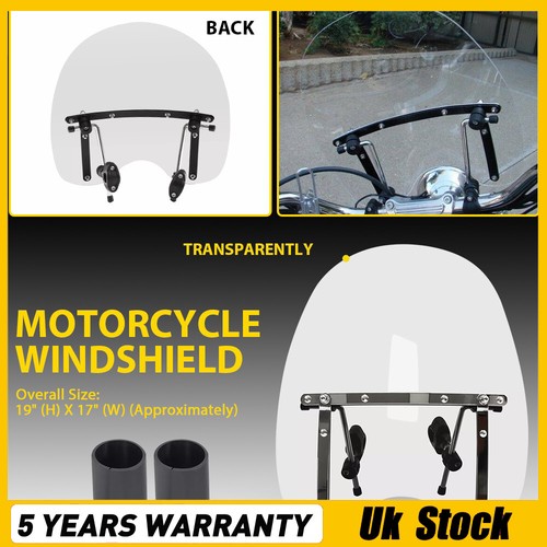 Motorcycle screen - 7/8'', 1''